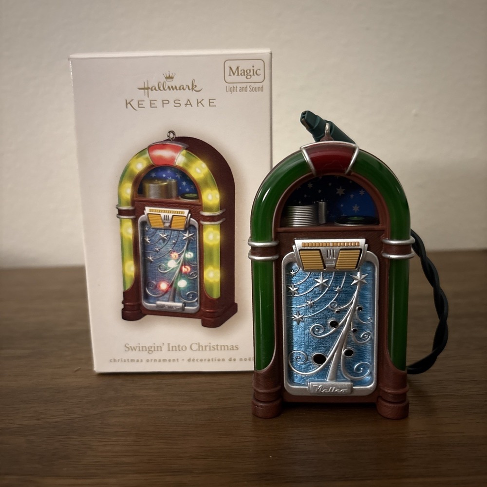 2008 Hallmark Keepsake Ornament - Swingin' Into Christmas‎ Jukebox Tested Works